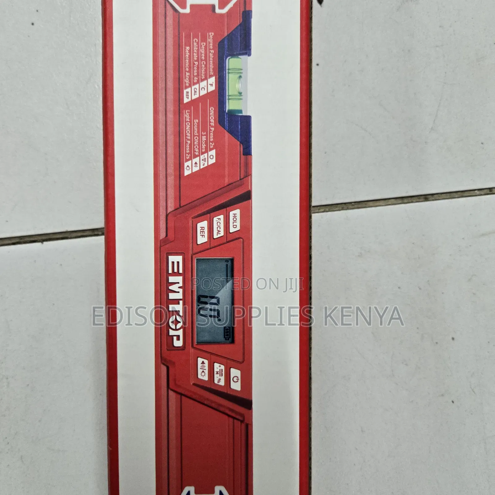 Digital Spirit Level Emtop 60cm Inclinometer LCD Protractor