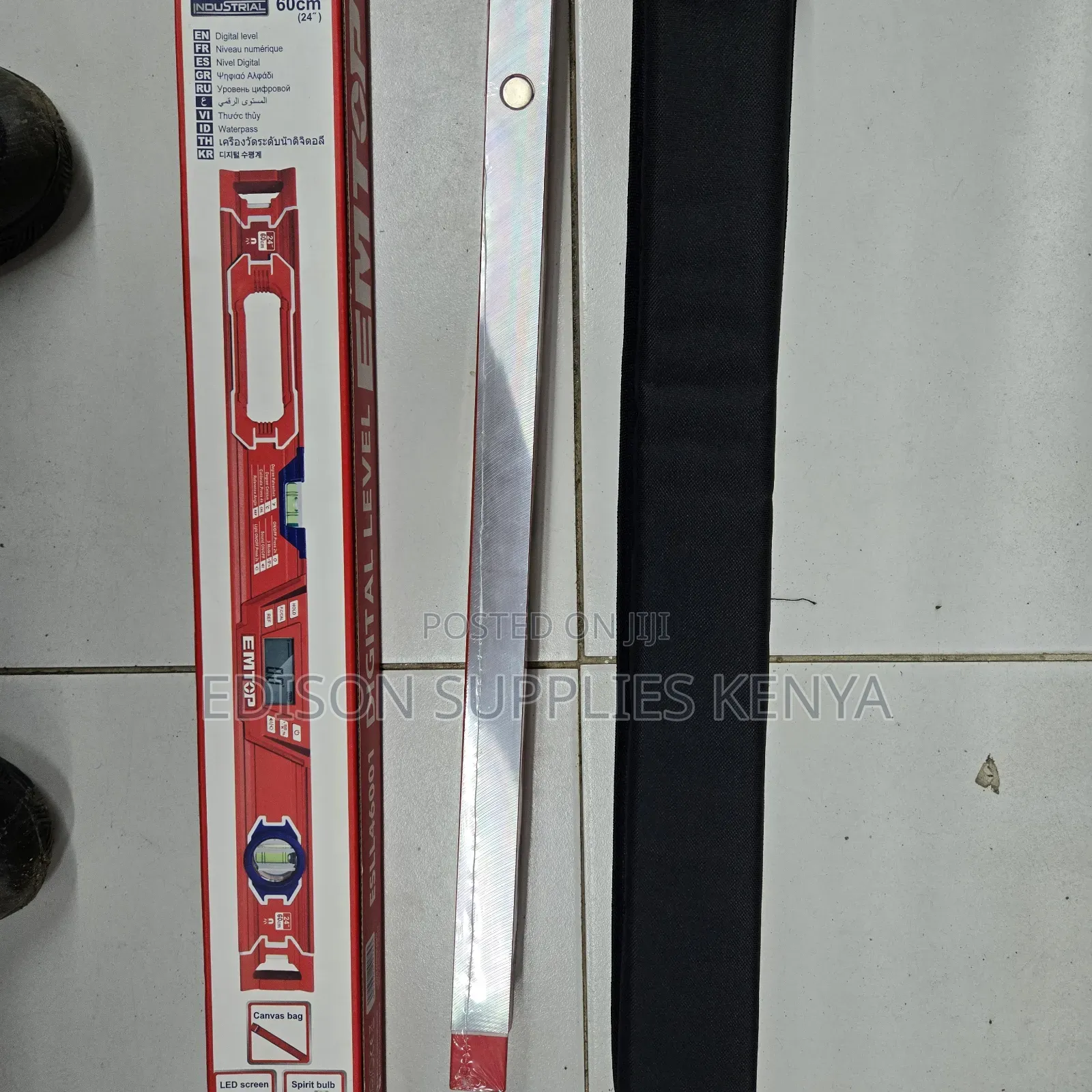 Digital Spirit Level Emtop 60cm Inclinometer LCD Protractor