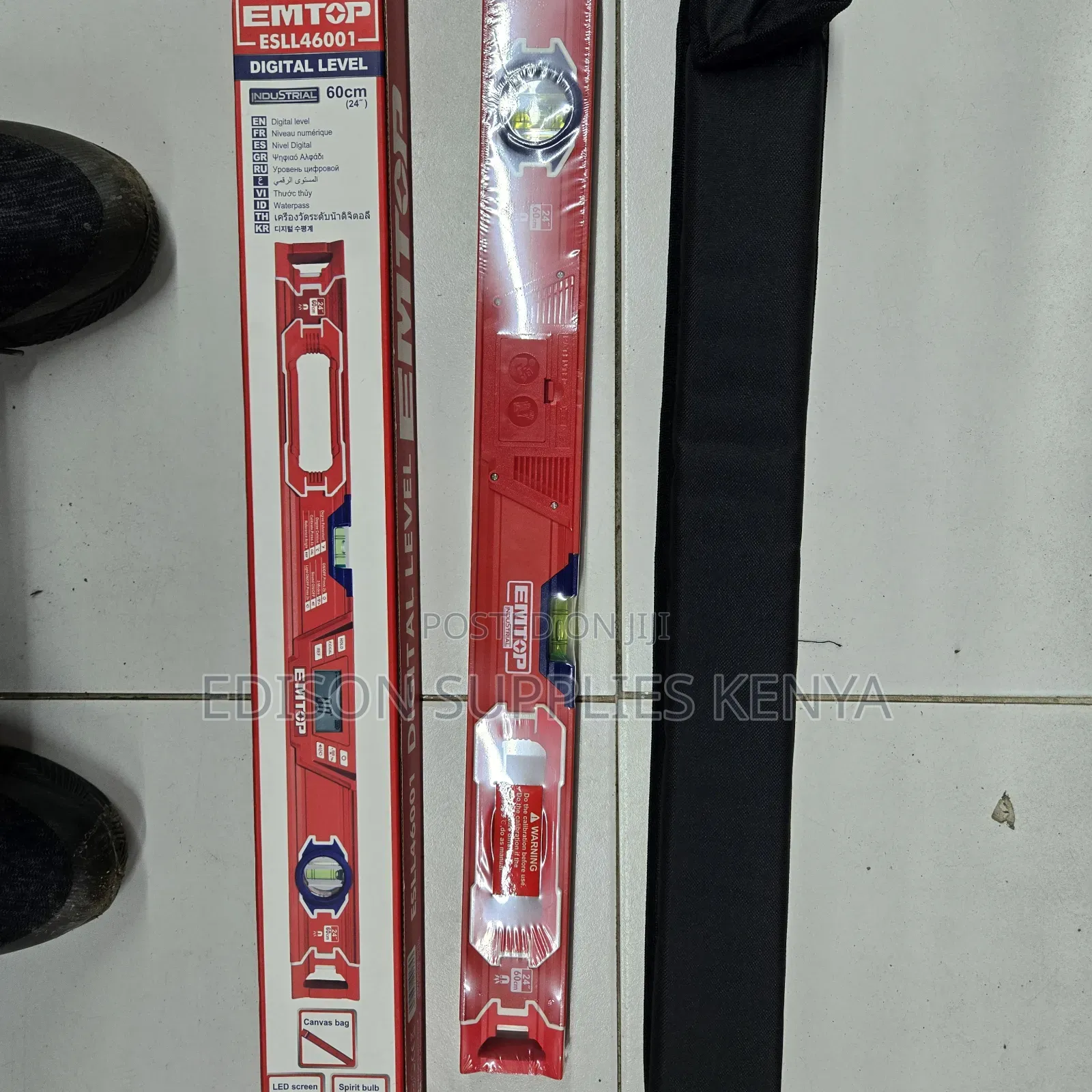 Digital Spirit Level Emtop 60cm Inclinometer LCD Protractor
