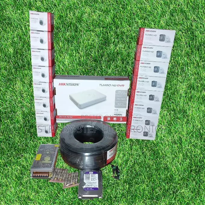24/7 Surveillance 16 Hikvision 1080p CCTV Cameras Complete System Kit