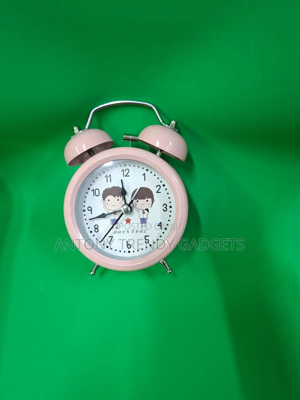 Classic Twin Bell Analog Alarm Clock – Loud Wake Up Ringer