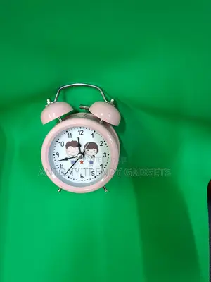 Vintage Twin Bell Alarm Clock – Non-ticking Analog Design