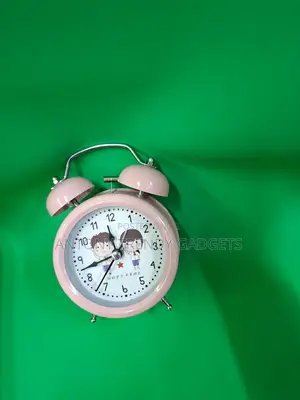 Twin Bell Analog Alarm Clock – Battery Operated & Stylish