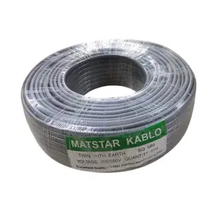 Oil Resistant 2.5mm 90m Twin With Earth Flat Electrical Wiring Cable