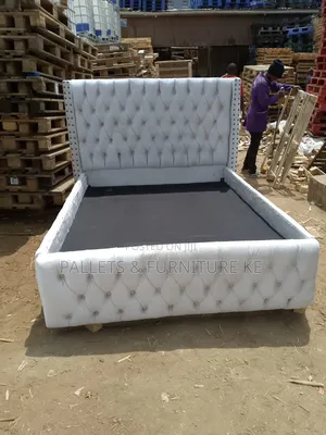 Serenity White Upholstery Bed