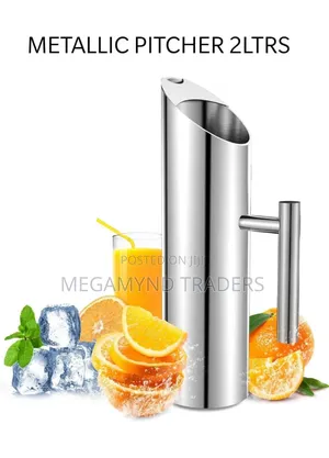 Metallic Pitcher 2ltr/Stainless Steel Kitchen Jug / Tea Pot