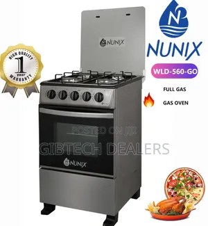 Nunix 50*55 Full Gas Standing Cooker With Gas Oven
