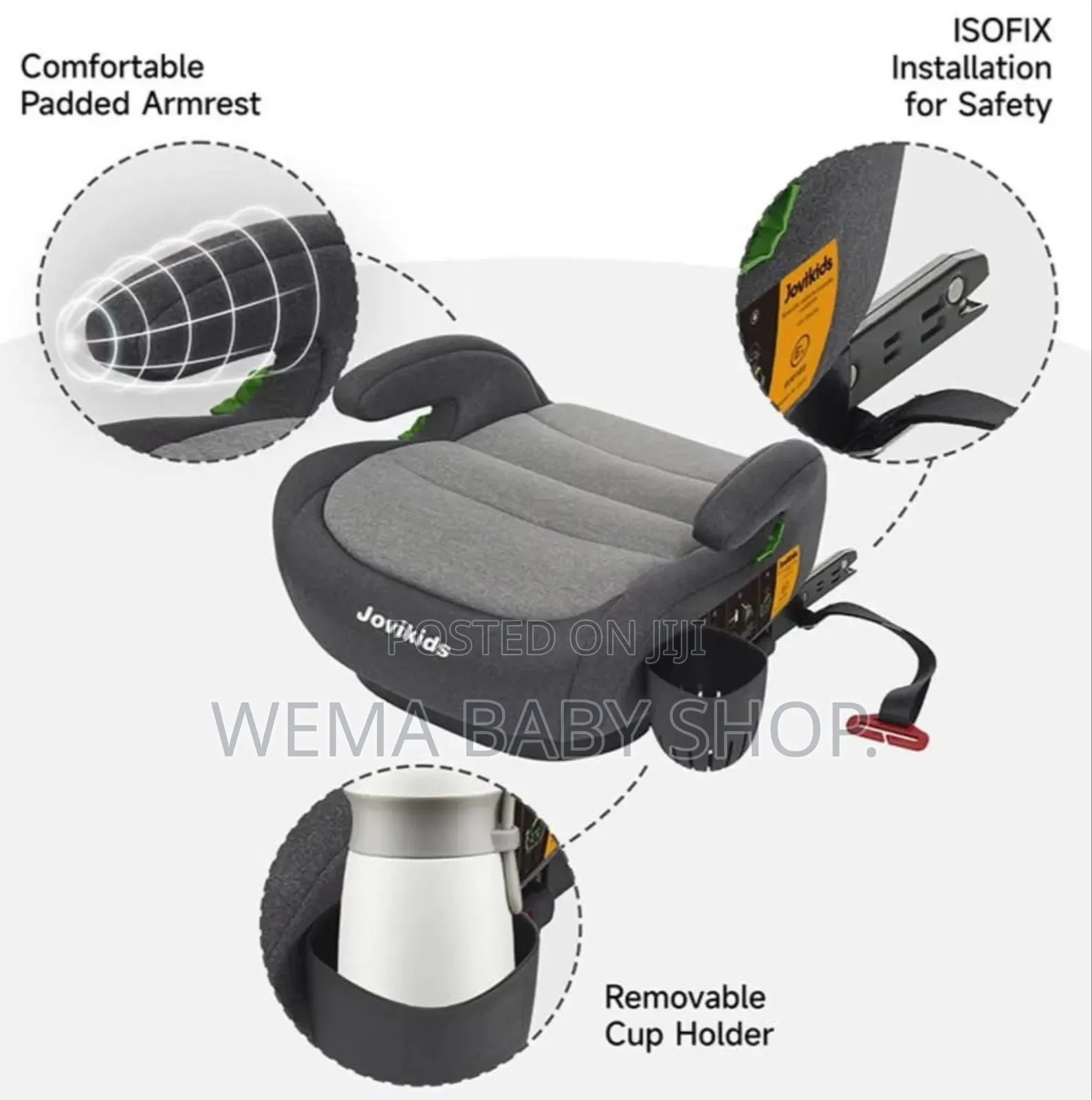 Kids Booster Car Seat With Isofix