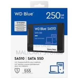 Wd Blue Sa510 Sata SSD 2.5”/7mm Cased - 250gb