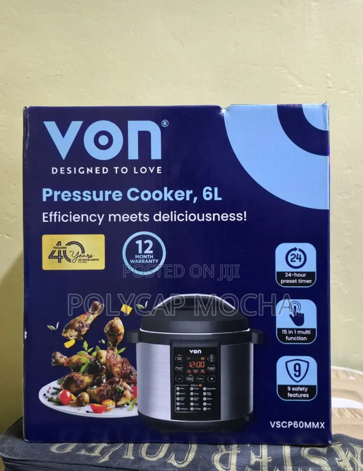 Von Pressure Cooker 1000w – 6l