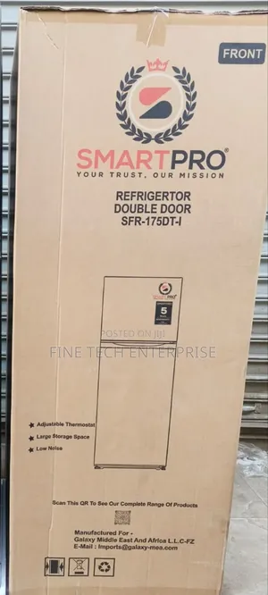 Smart Pro SFR-175-Dt-I Double Door Refrigerator