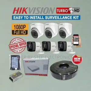 6 Hikvision 1080p Full Hd 2mp CCTV Cameras Complete Surveillance Kit