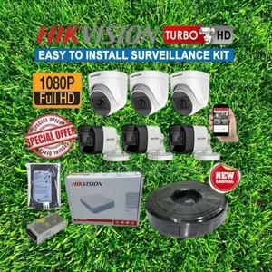 Ip66 Weatherproof 6 Hikvision 1080p Full Hd 2mp CCTV Cameras Package