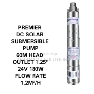 Premier Dc Solar Submersible Pump – 24v 180w, 60m Head