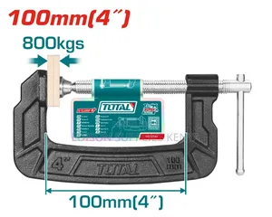 Total G Clamp C Clamps Woodworking G-Clamps 4" / 5" / 6"/ 8" Inch