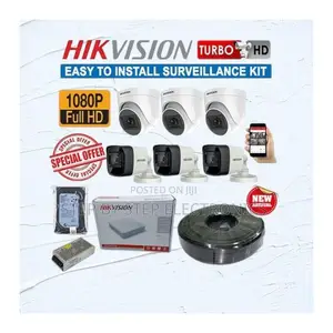 Complete Hikvision 6 2mp Full Hd 1080p CCTV Camera With Night Vision