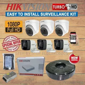 Remote Access Hikvision 6 1080p Full Hd 2mp CCTV Kit Security Cameras