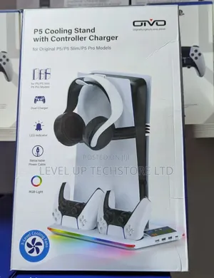 Oivo Ps5 Cooling Stand With Dual Controller Charger