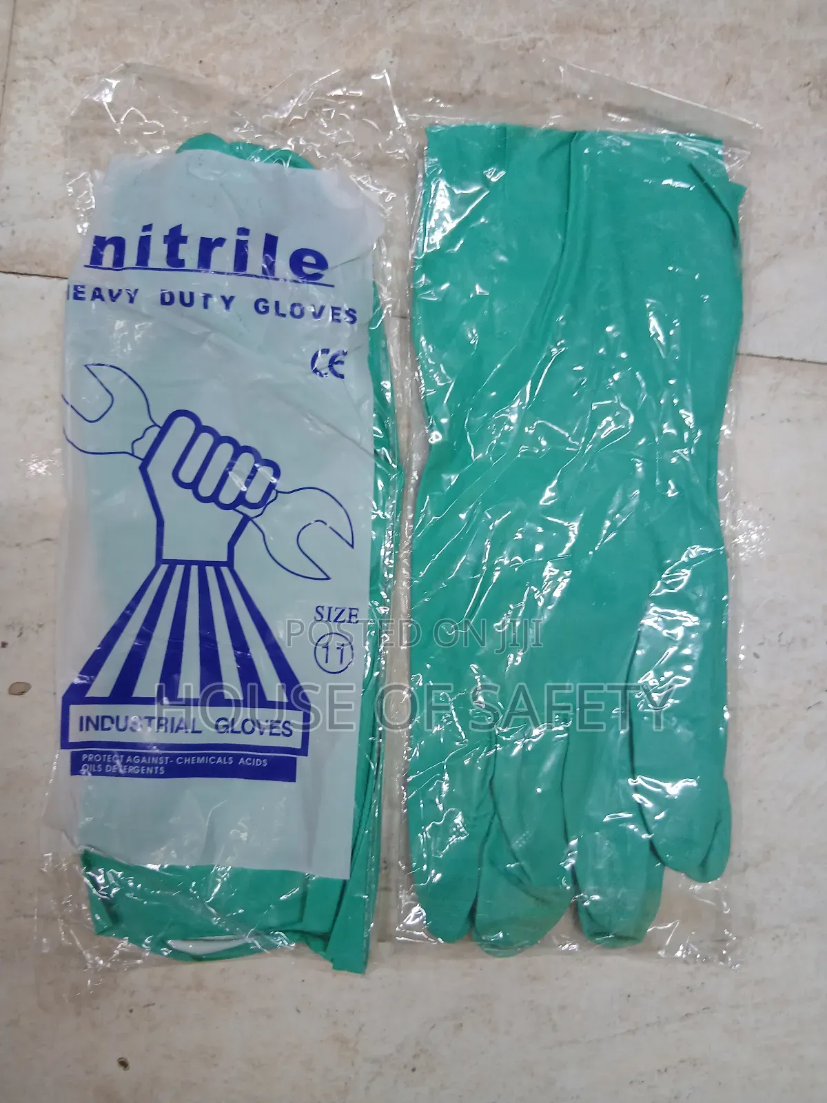 Green Nitrile Gloves