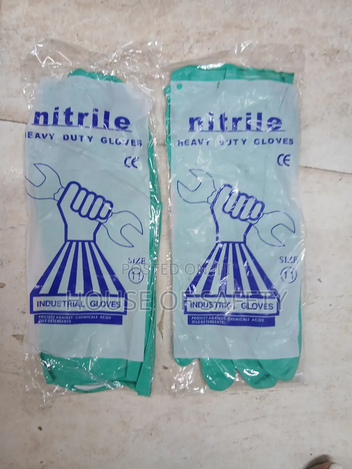 Green Nitrile Gloves