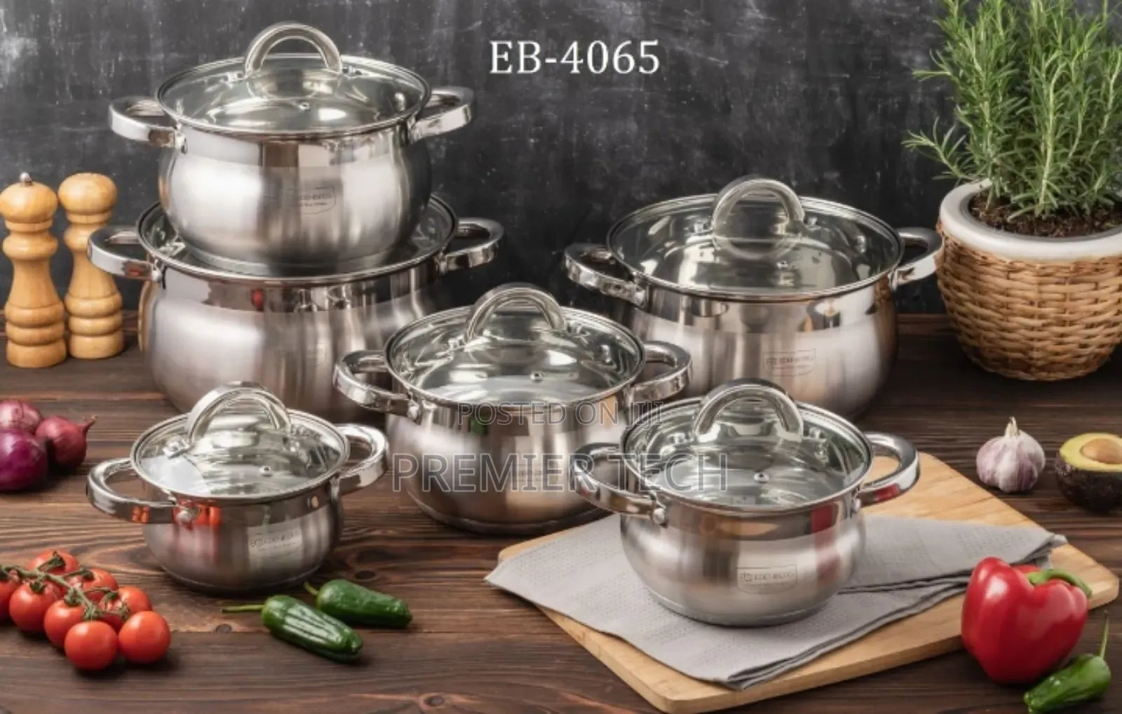 12 PCS Stainless Cookware Edenberg