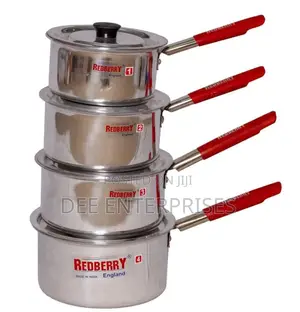 8 PCS Redberry Stainless Steel Cookware Set