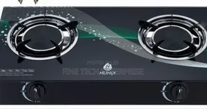 Nunix 2 Burner Low Gas Consumption Glass Top Table Infrared Cooker