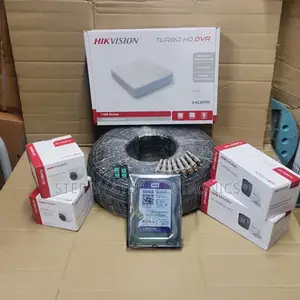 Complete Hikvision 4 Cameras 1080p 2mp CCTV Security System Kit