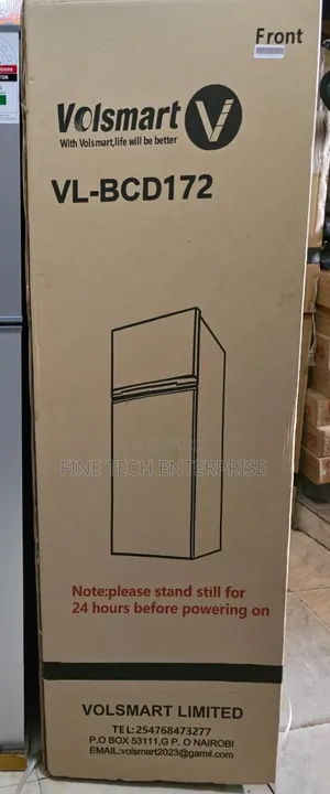 Silver Volsmart 172litres Double Door Refrigerator