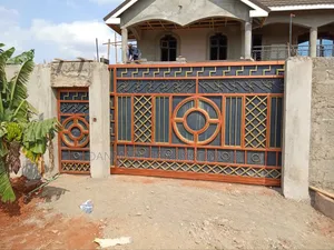 Modern Stylish Metal Gate With Small Side Gate