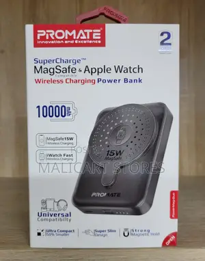 Promate Supercharge Magsafe Apple Watch Wireless Charging Power Bank