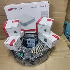 4 Hikvision 2mp CCTV Security Kit With Remote Mobile Phone Viewing