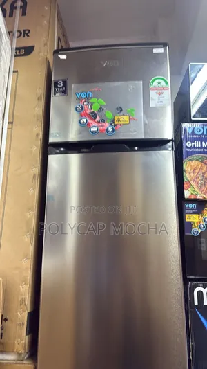 Von Double Door Fridge 138l Inox