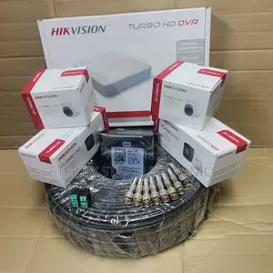 4pcs Hikvision 1080p Full Hd Cameras CCTV Kit With 50m Rg59 Cable Roll