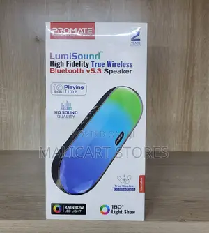 Promate Lumisound High Fidelity True Wireless Bluetooth Speakerlumibar
