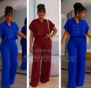 Blue 2pc Trouser Suit