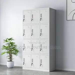 Office Cabinet:12-Door Assembled Metallic Spacious Locker