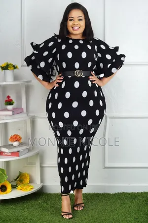 Elegant Polkadot Dress