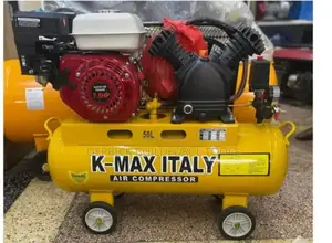 K-Max Italy 50l Double Piston Petrol Driven Air Compressor