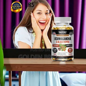 Natural Stress Adrenal Support With Ashwagandha Black Pepper
