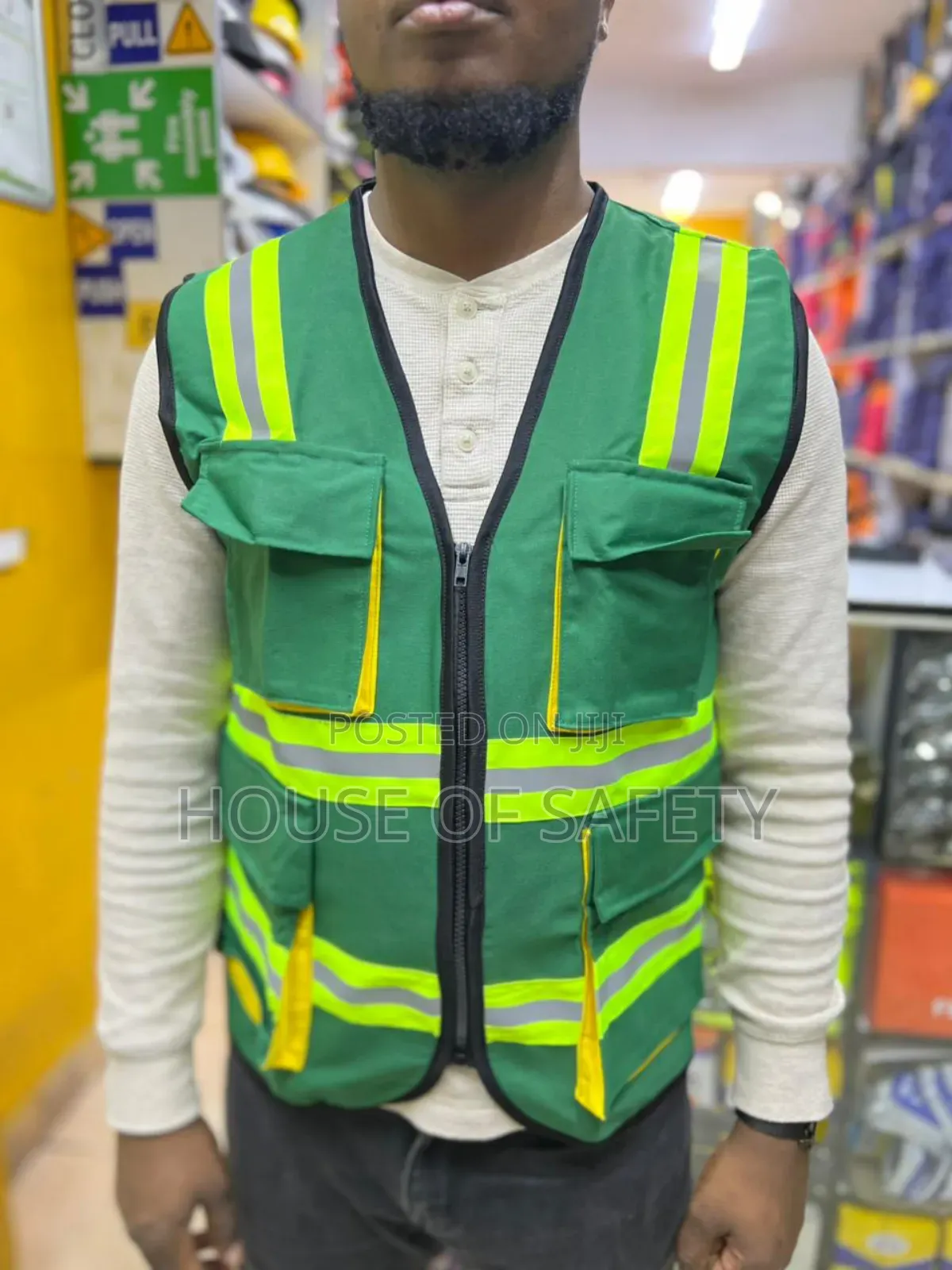 Blue and Green Vest