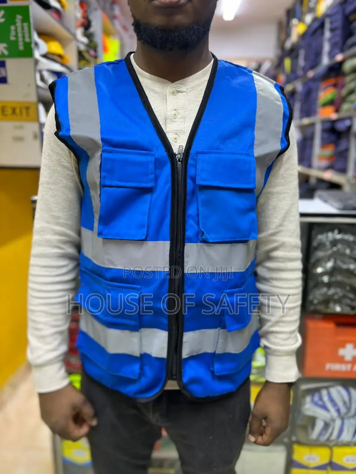 Blue and Green Vest