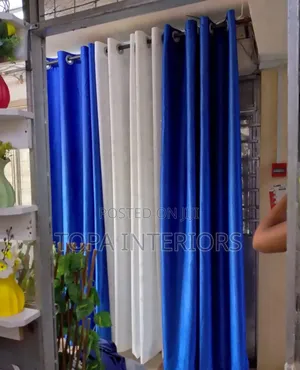 Royal Blue Curtains Per Metre Metre Inclusive of Stitching