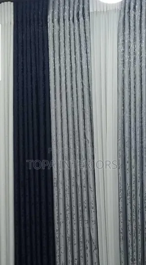 Black and Grey Curtains for House Window Decoration