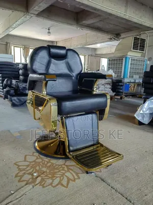 Customised Golden Jumbo Barber Chair