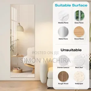 Self-Adhesive Unbreakable Wall Moun Mirror