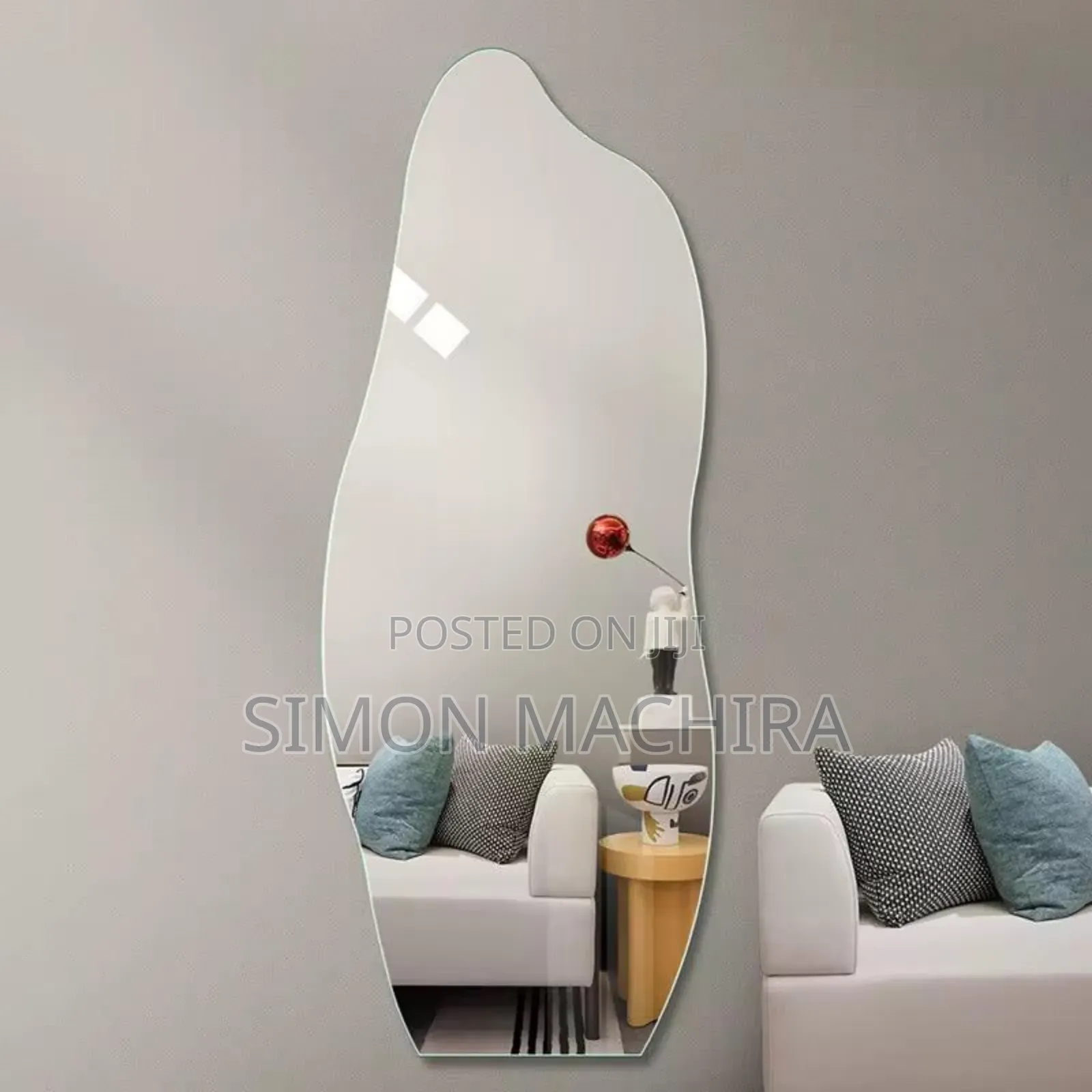 Wall Mounted Dolphin Self Adhesive Acrylic Mirror