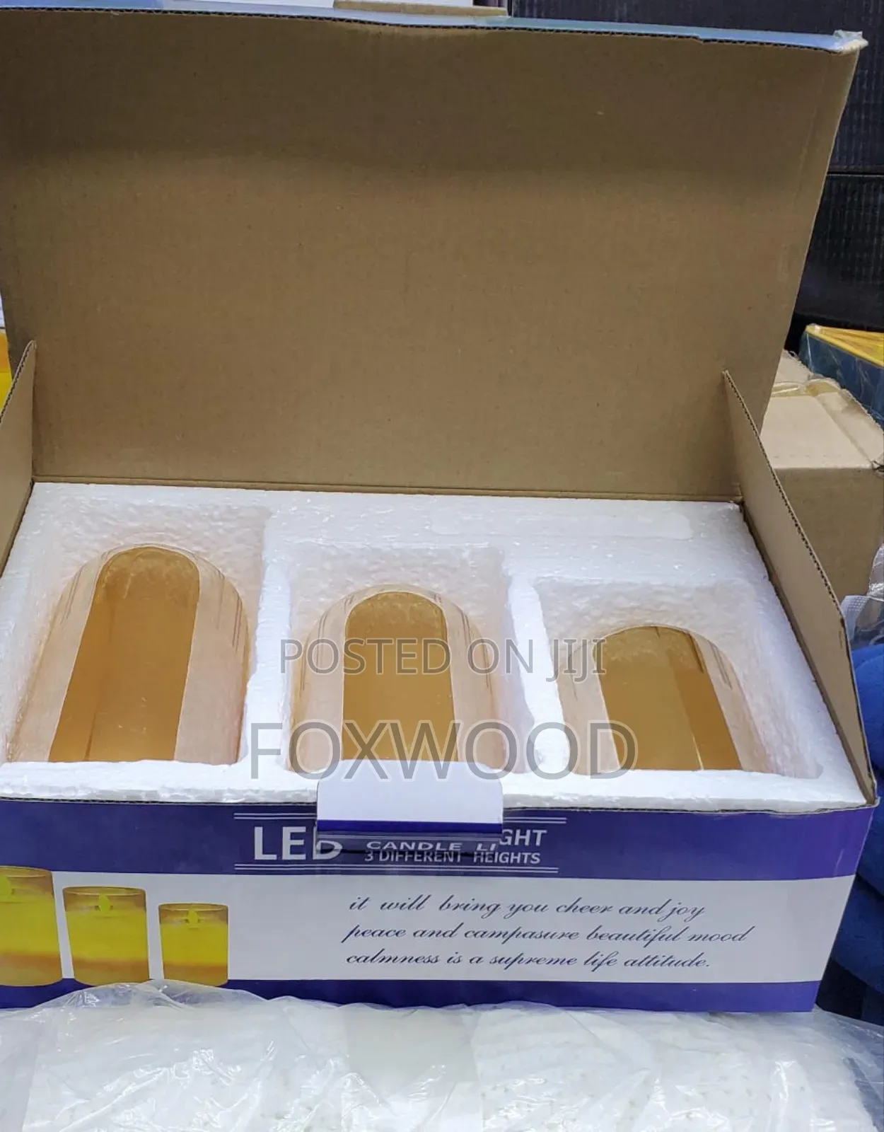 3 in 1 Advanced Glass Led Decor Lighting Candle