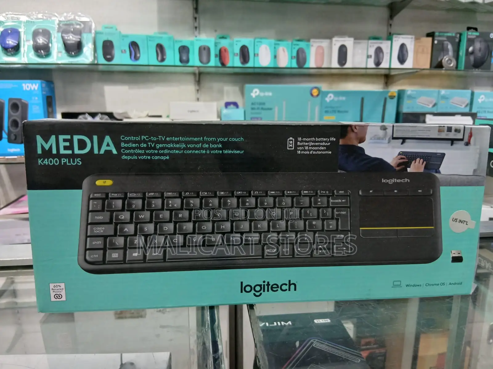 Logitech Media Plus Wireless Touch Keyboard