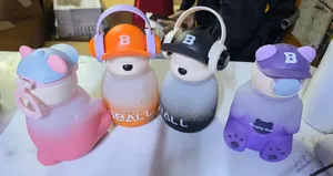 1pc Kids Bear Water Bottle 400ml in Different Colors